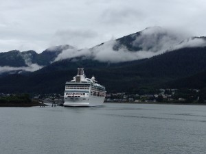 Rhapsody of the Seas docked in Juneau