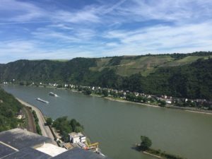 View of Rhine River from Burg Rheinfels